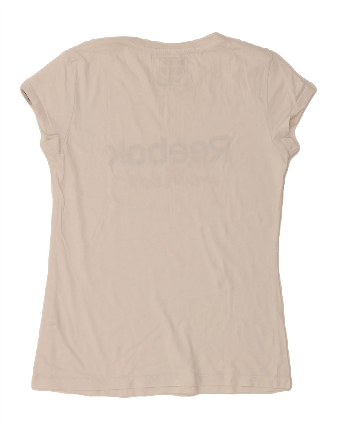REEBOK Womens Graphic T-Shirt Top UK 12 Medium White Vintage Reebok and Second-Hand Reebok from Messina Hembry 