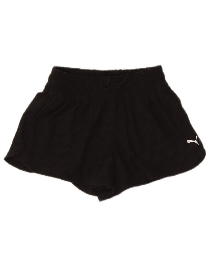 Puma Short de sport pour femme UK 10 Small Noir Polyester