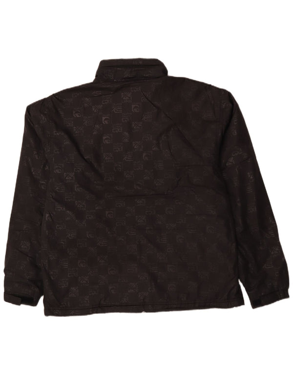 Giacca sportiva da uomo con cappuccio grafico Quiksilver XL poliestere nero