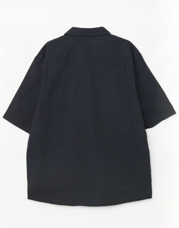Camisa Wrangler masculina de manga curta 3XL algodão preto