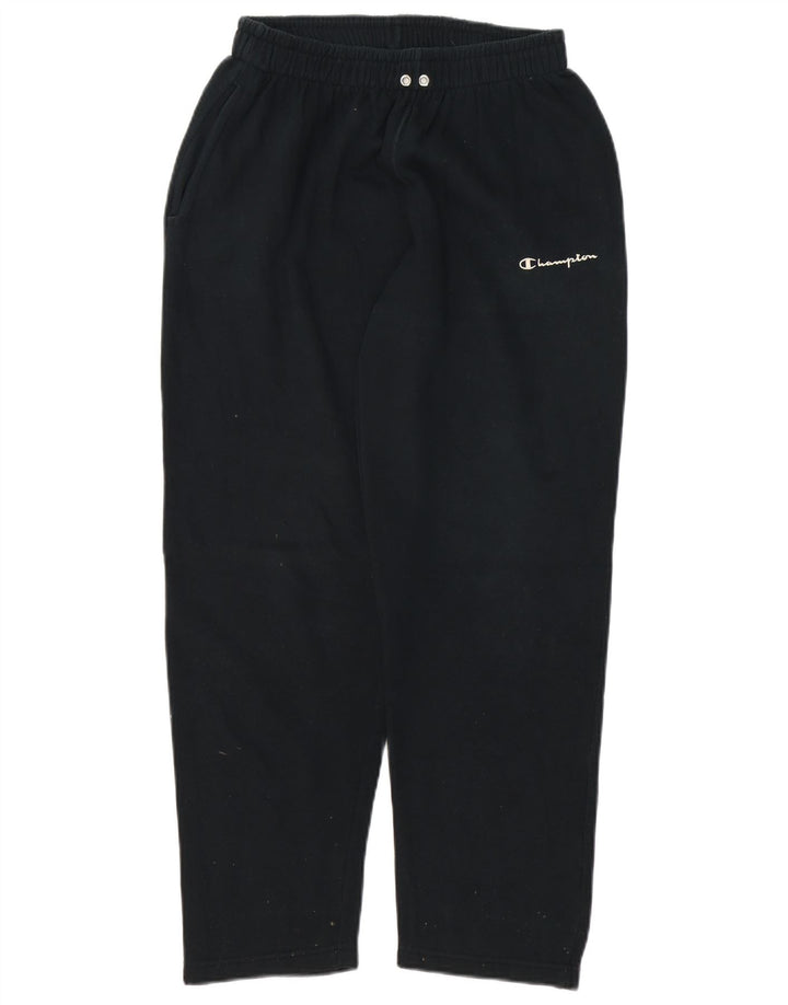 Champion Mens Tracksuit Trousers Small Black Cotton