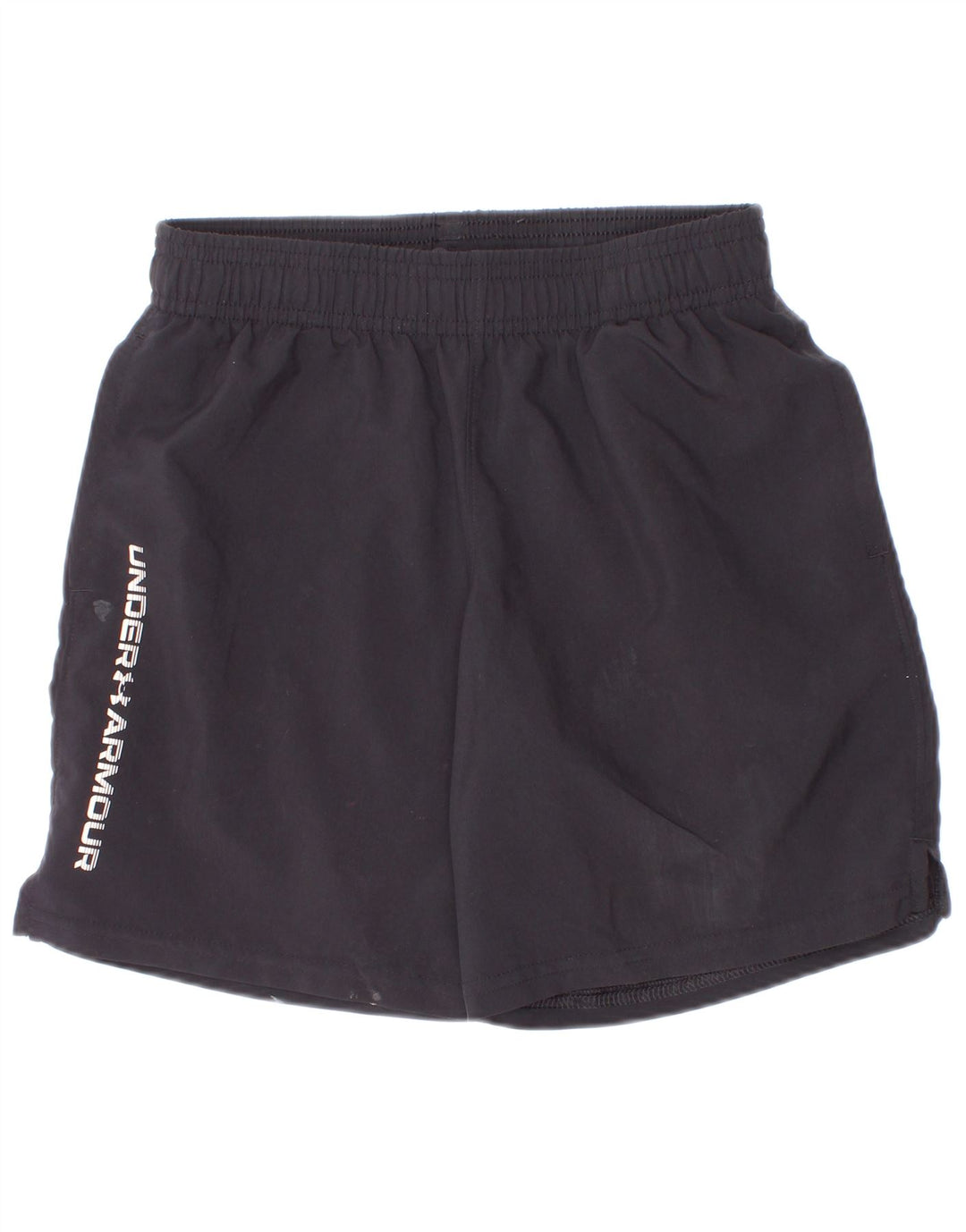 Under Armour Boys Graphic Sport Shorts 7-8 Years Small Black Polyester