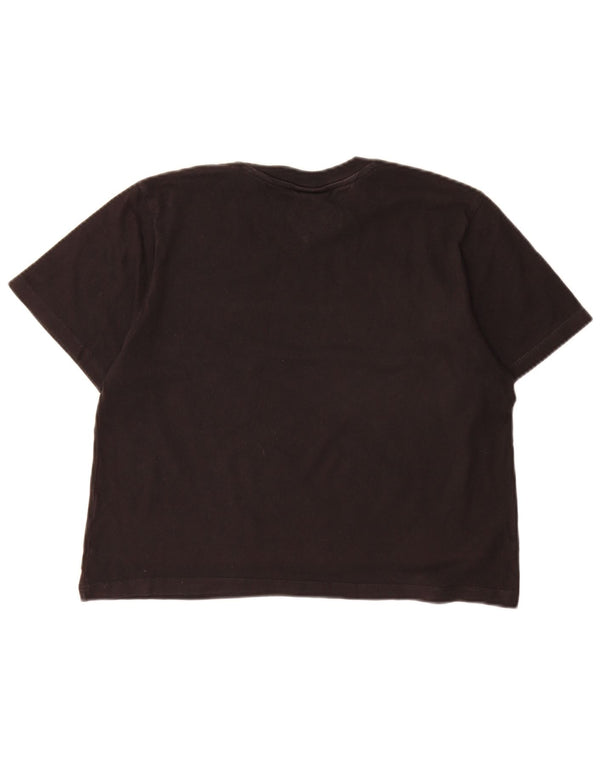 Tommy Hilfiger Camiseta gráfica para mujer Top UK 10 Small Black