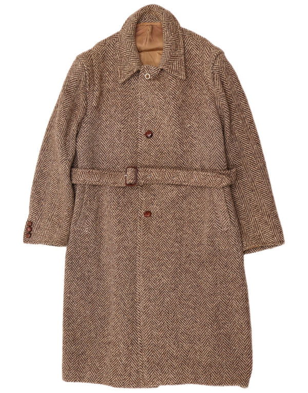 Moessmer Herre Overfrakke UK 42 XL Brun Sildebensuld