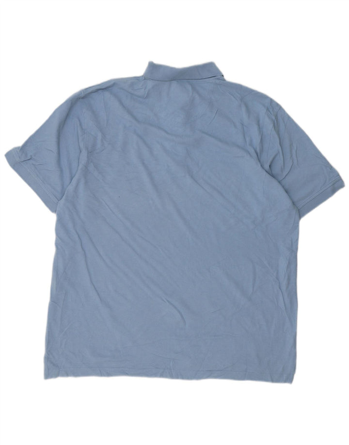 IZOD Mens Polo Shirt XL Blue Cotton