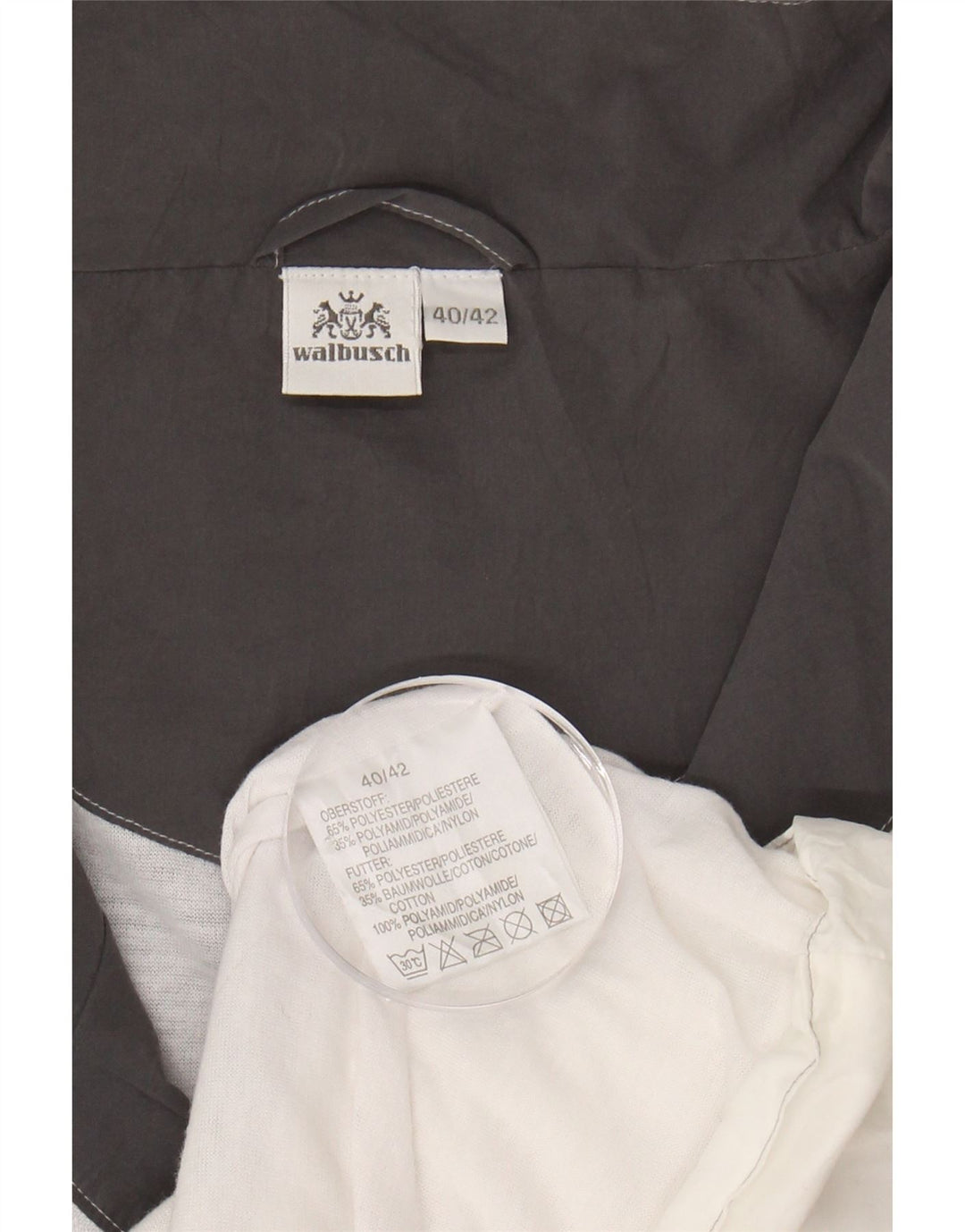 WALBUSCH Mens Tracksuit Top Jacket UK 40/42 Medium Black Colourblock Vintage Walbusch and Second-Hand Walbusch from Messina Hembry 