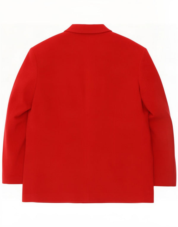 Jaqueta blazer feminina vintage com peito duplo IT 50 XL Vermelho