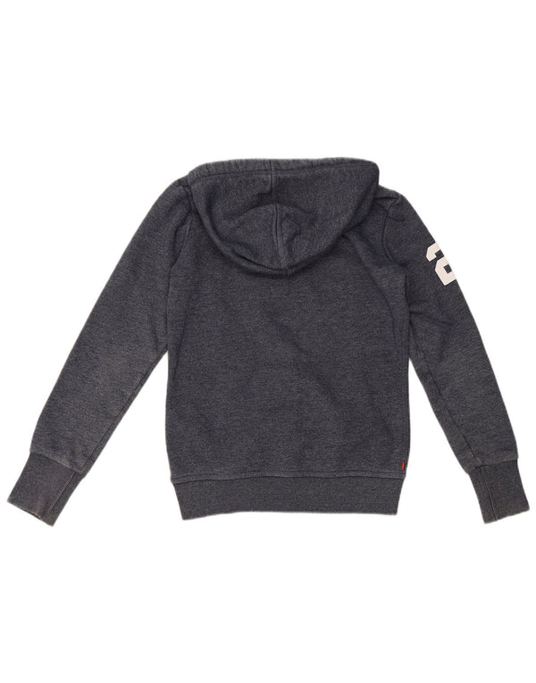 Superdry Mens Graphic Hoodie Jumper Small Blue Cotton