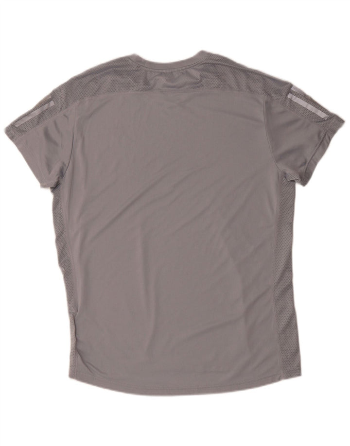 ADIDAS Mens Aeroready T-Shirt Top Medium Grey Polyester