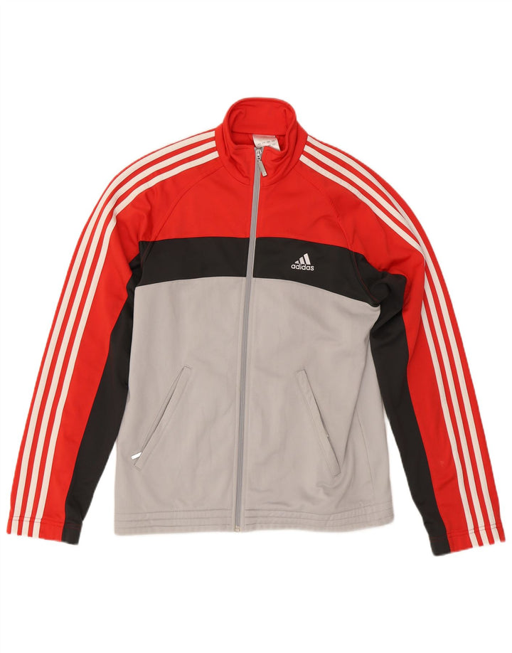 Adidas Træningsdragt til mænd Topjakke UK 36/38 Lille rød Colourblock Polyester