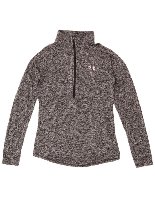 Under Armour Haut de Survêtement Heat Gear Pullover Homme Gris Moucheté