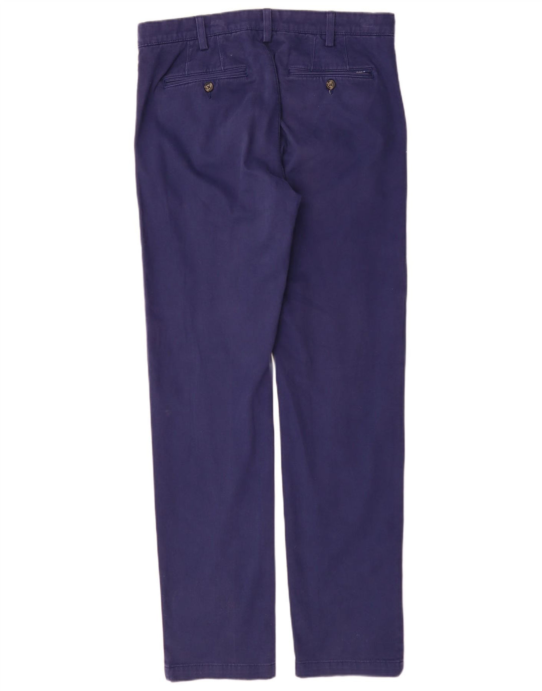 Gant Mens Regular Chino Trousers W32 L34 Blue Cotton