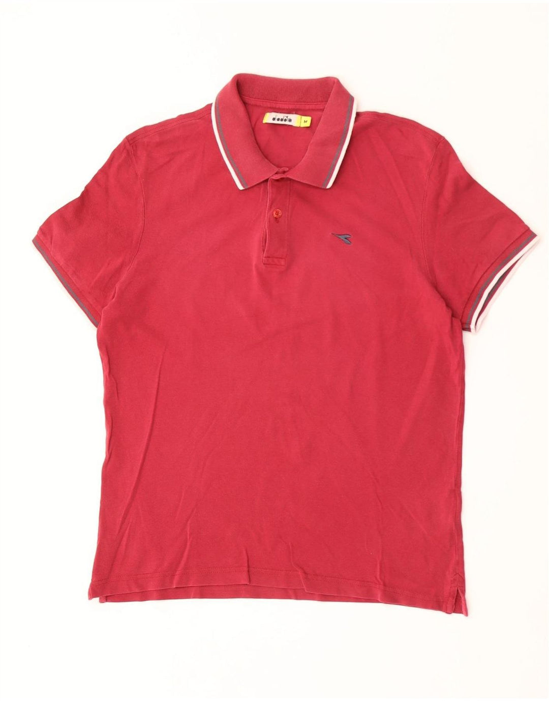 Polo DIADORA Uomo Rigata Media Bordeaux in Cotone