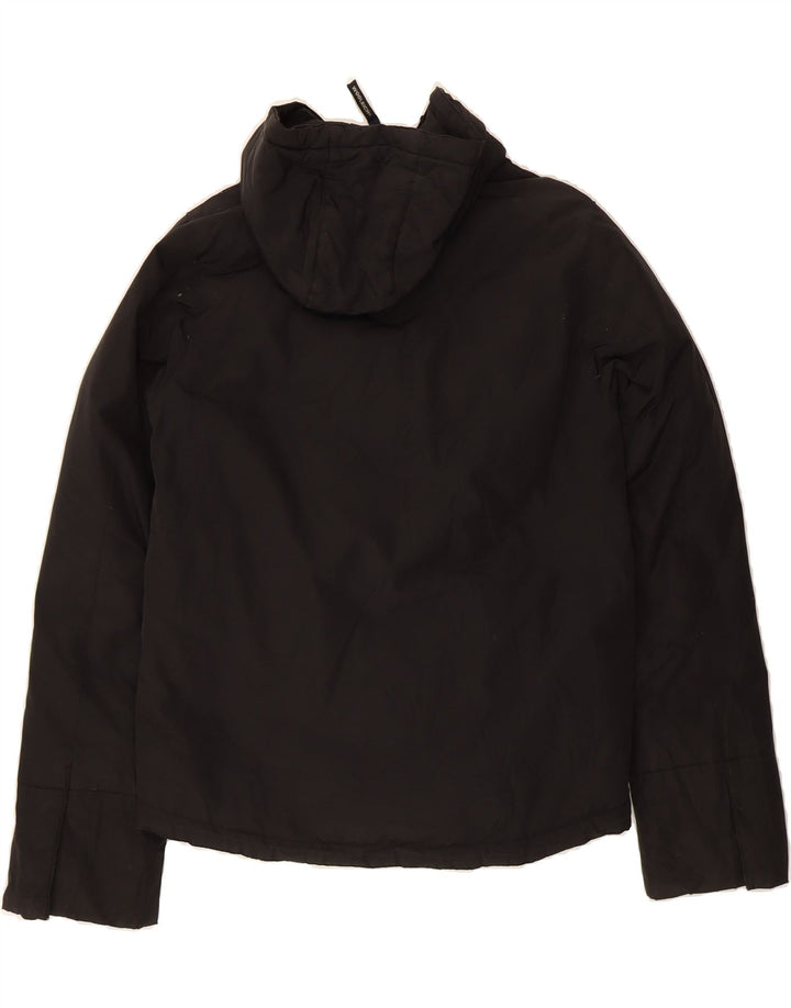 WOOLRICH Womens Hooded Padded Jacket UK 10 Small Black Vintage Woolrich and Second-Hand Woolrich from Messina Hembry 