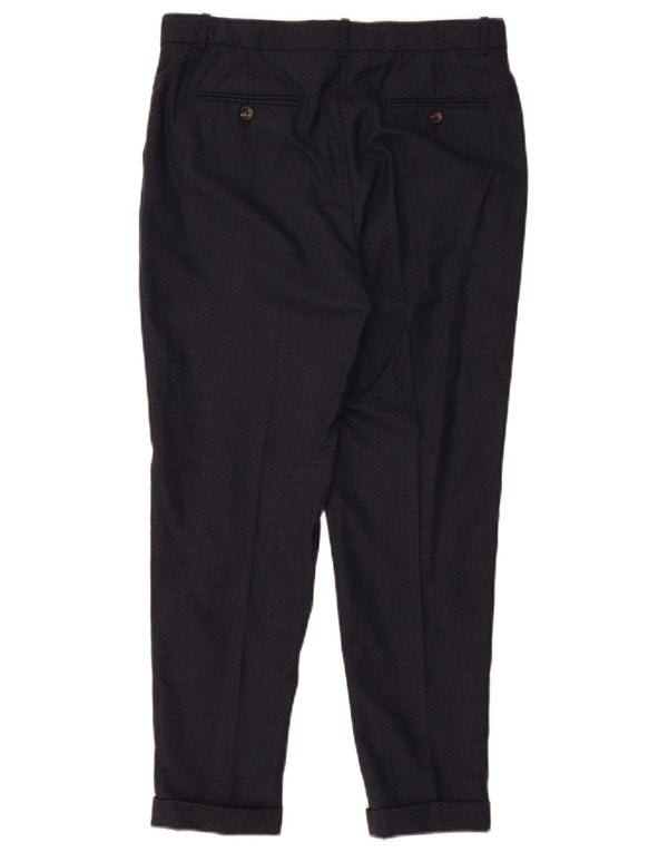 Брюки женские Massimo Dutti EU 38 Small W28 L26 Темно-синие в пятнистый цвет