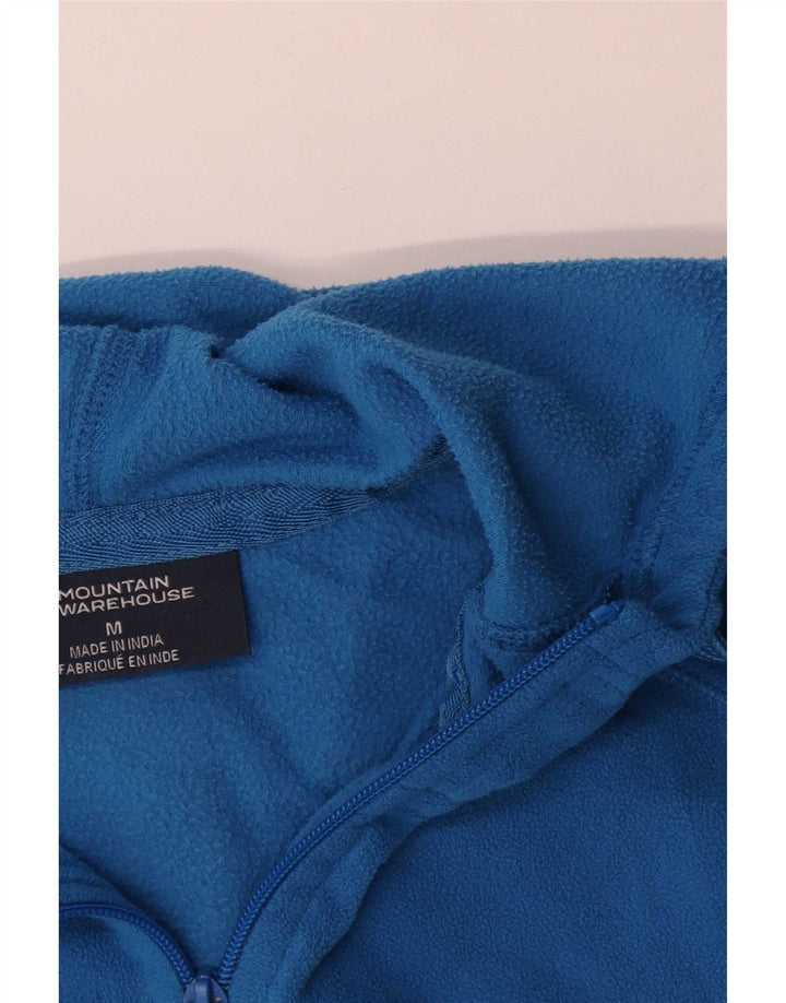 Mountain Warehouse Herre hættejakke i fleece UK 38 Medium Blue Polyester