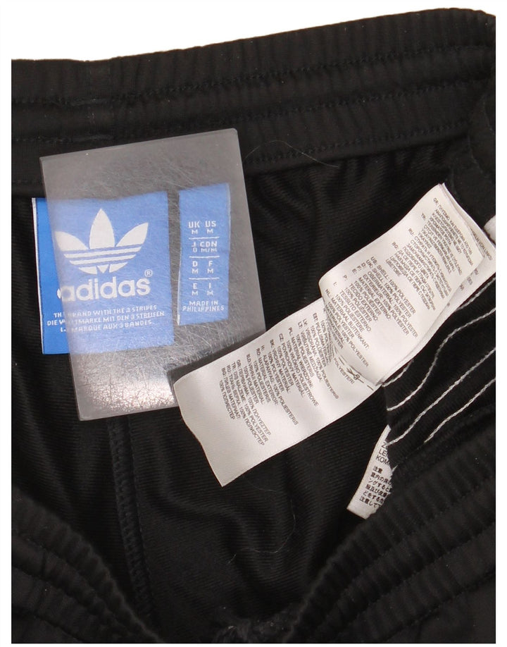 Adidas Mens Tracksuit Trousers Medium Black Polyester