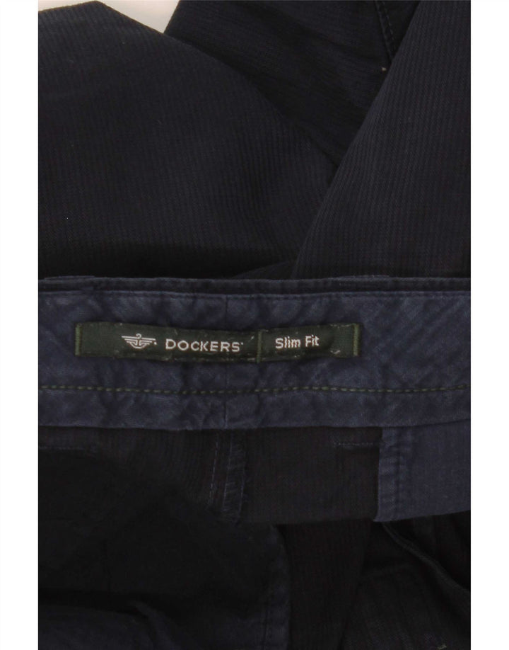 Dockers Mens Slim Fit Chino Shorts W30 Medium Navy Blue