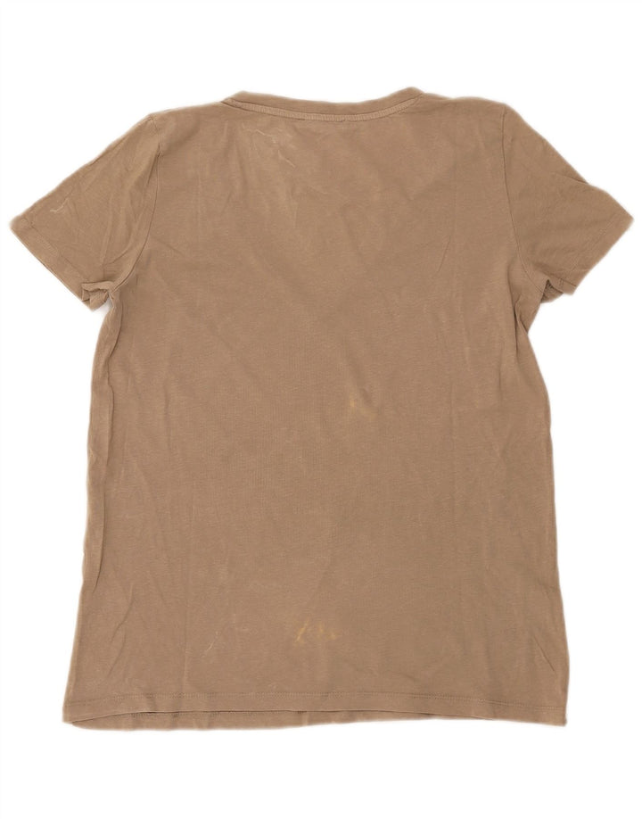 Zara Womens T-Shirt Top UK 14 Medium Grey