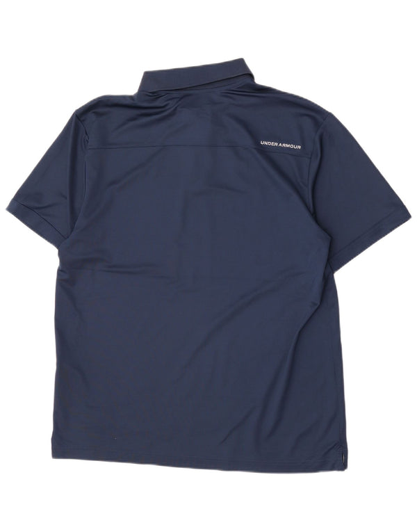 Polo Under Armour da uomo Heat Gear Large Blu Navy