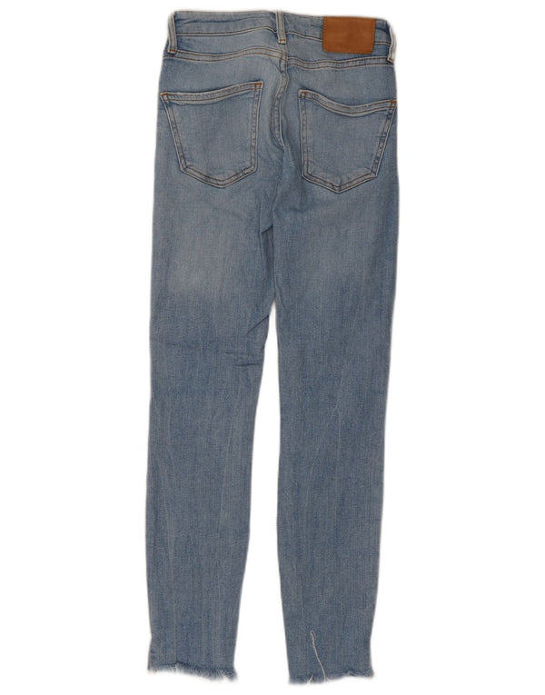 Zara Jean skinny femme EU 34 2XS W24 L26 Bleu Coton