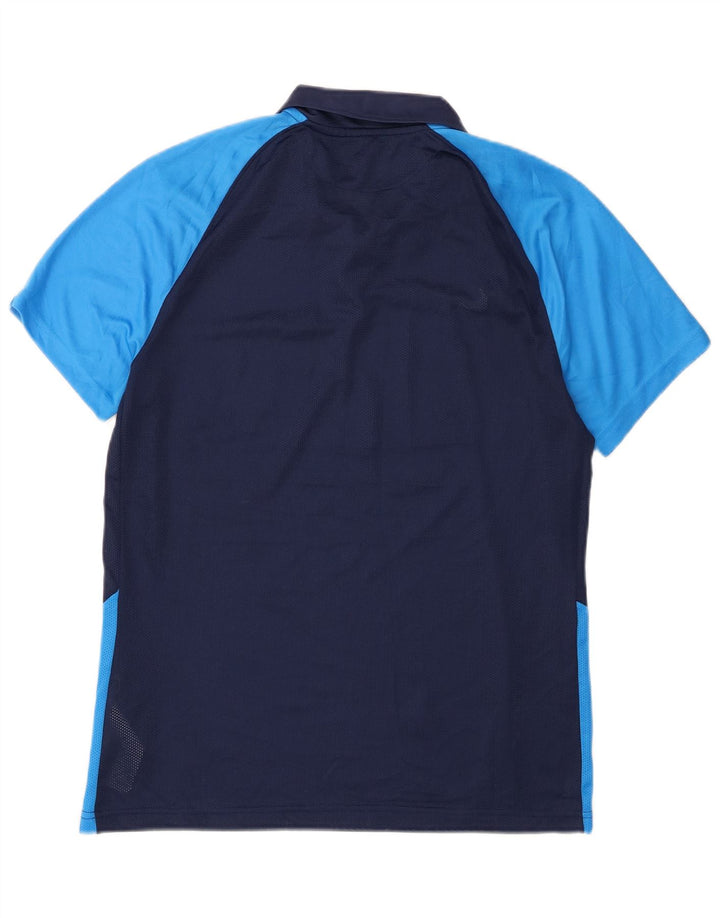 Nike Mens Dri Fit Polo Shirt Medium Navy Blue Colourblock Polyester