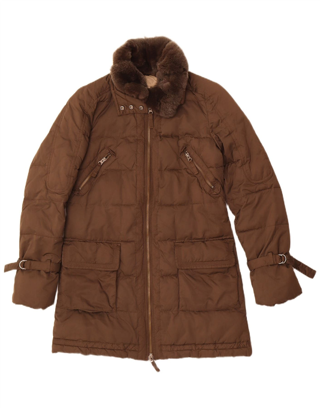 Cappotto imbottito da donna Marlboro Classics EU 40 Poliestere marrone medio
