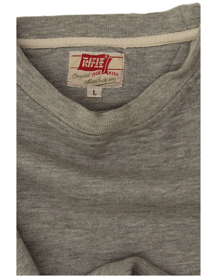 Vintage Mens Sweatshirt Jumper Large Grey
