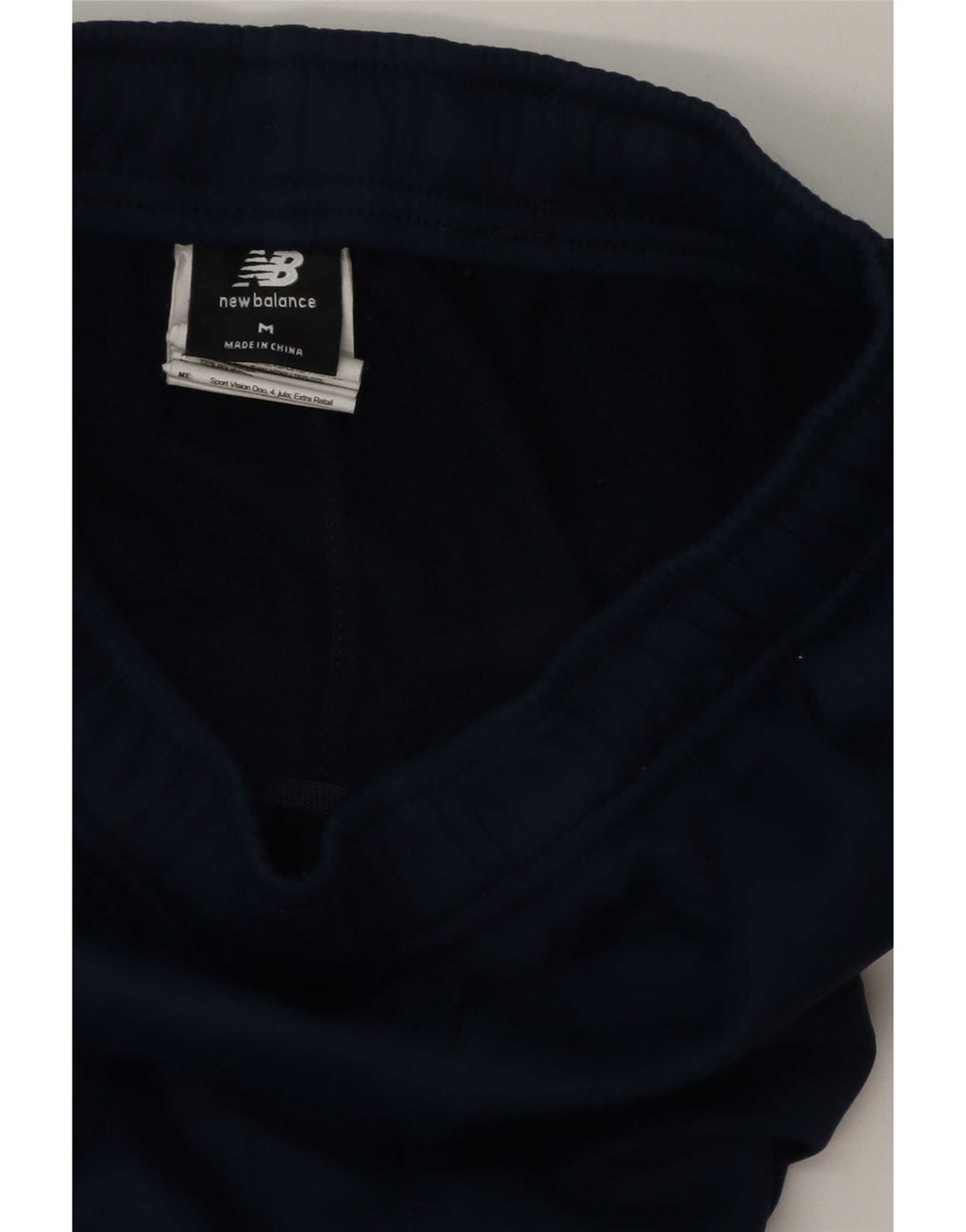 New Balance Mens Graphic Tracksuit Trousers Medium Navy Blue Polyester