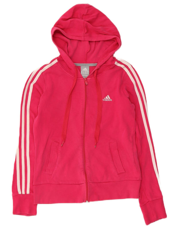 Adidas Dame Hættetrøje Sweater UK 8 Small Pink Bomuld