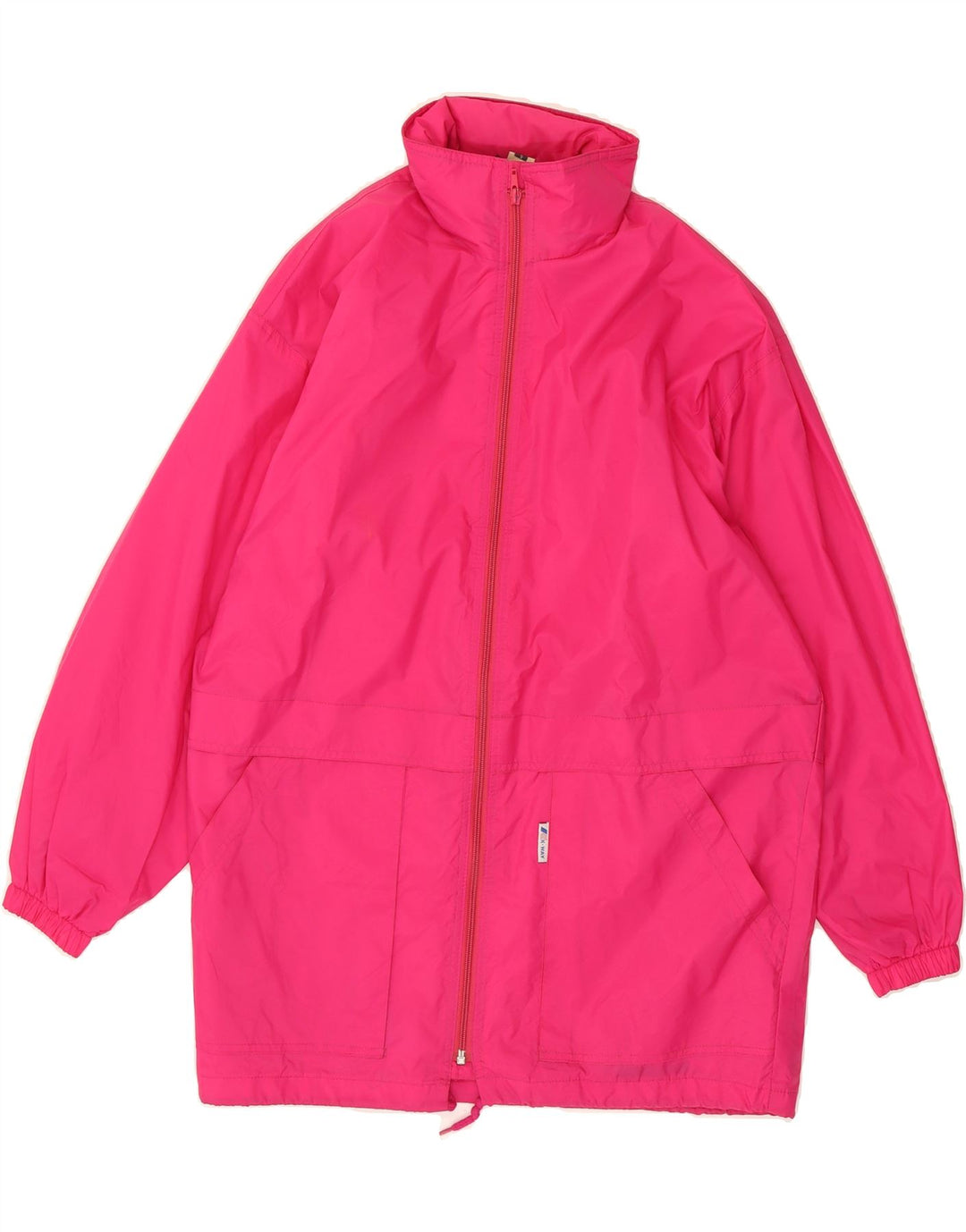 K-WAY Mens Loose Fit Rain Jacket UK 36 Small Pink Polyamide Vintage K-Way and Second-Hand K-Way from Messina Hembry 