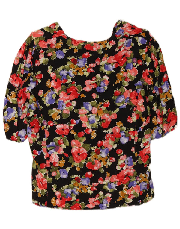 Richards Womens 3/4 Sleeve Shirt Blouse UK 14 Large Multicoloured Floral