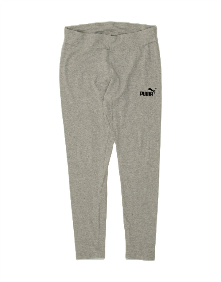 PUMA Womens Leggings UK 12 Medium Grey Cotton Vintage Puma and Second-Hand Puma from Messina Hembry 