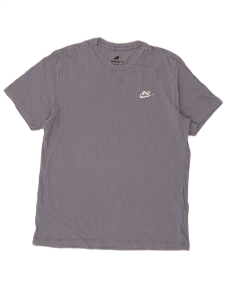 Nike Mens T-Shirt Top Medium Blue Cotton