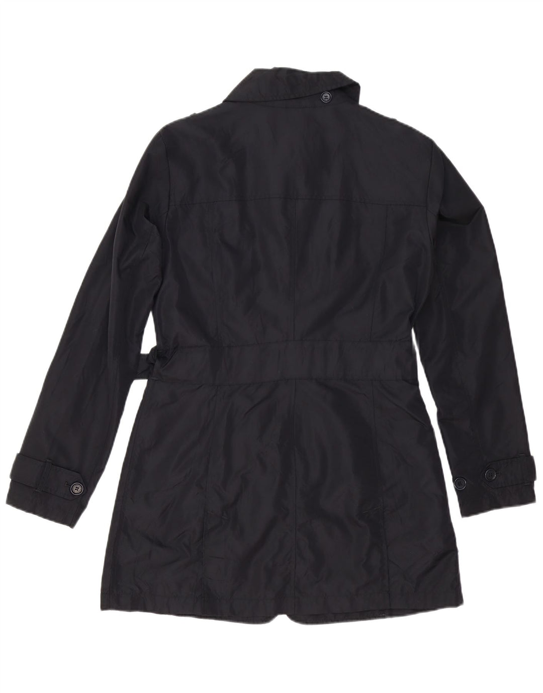 Damski trencz Woolrich UK 16, duży, czarny nylon