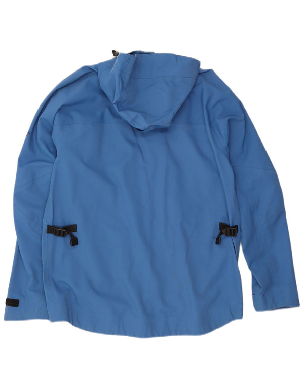 Musto Mens Hooded Rain Jacket UK 38 Medium Blue Polyamide