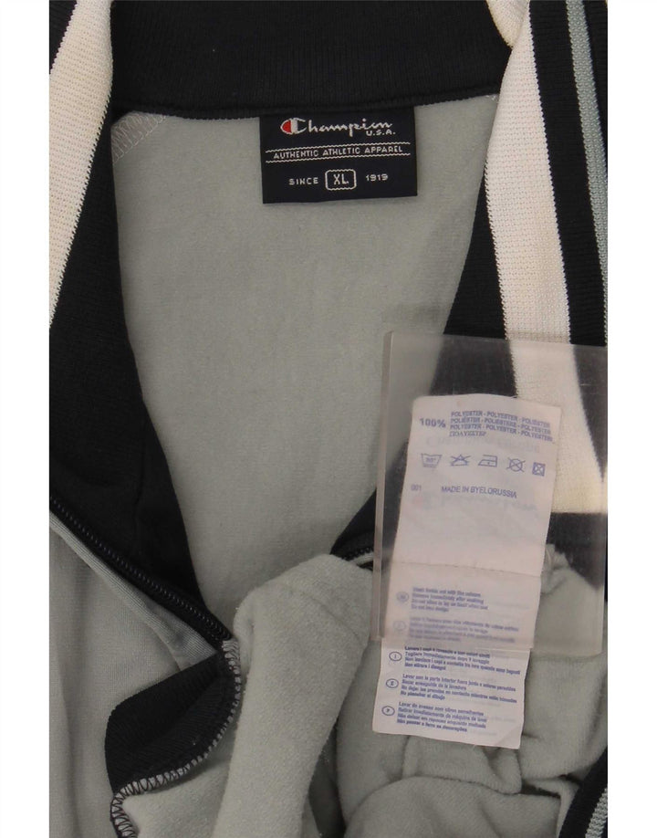Champion Veste de survêtement pour homme XL Gris Colorblock Polyester