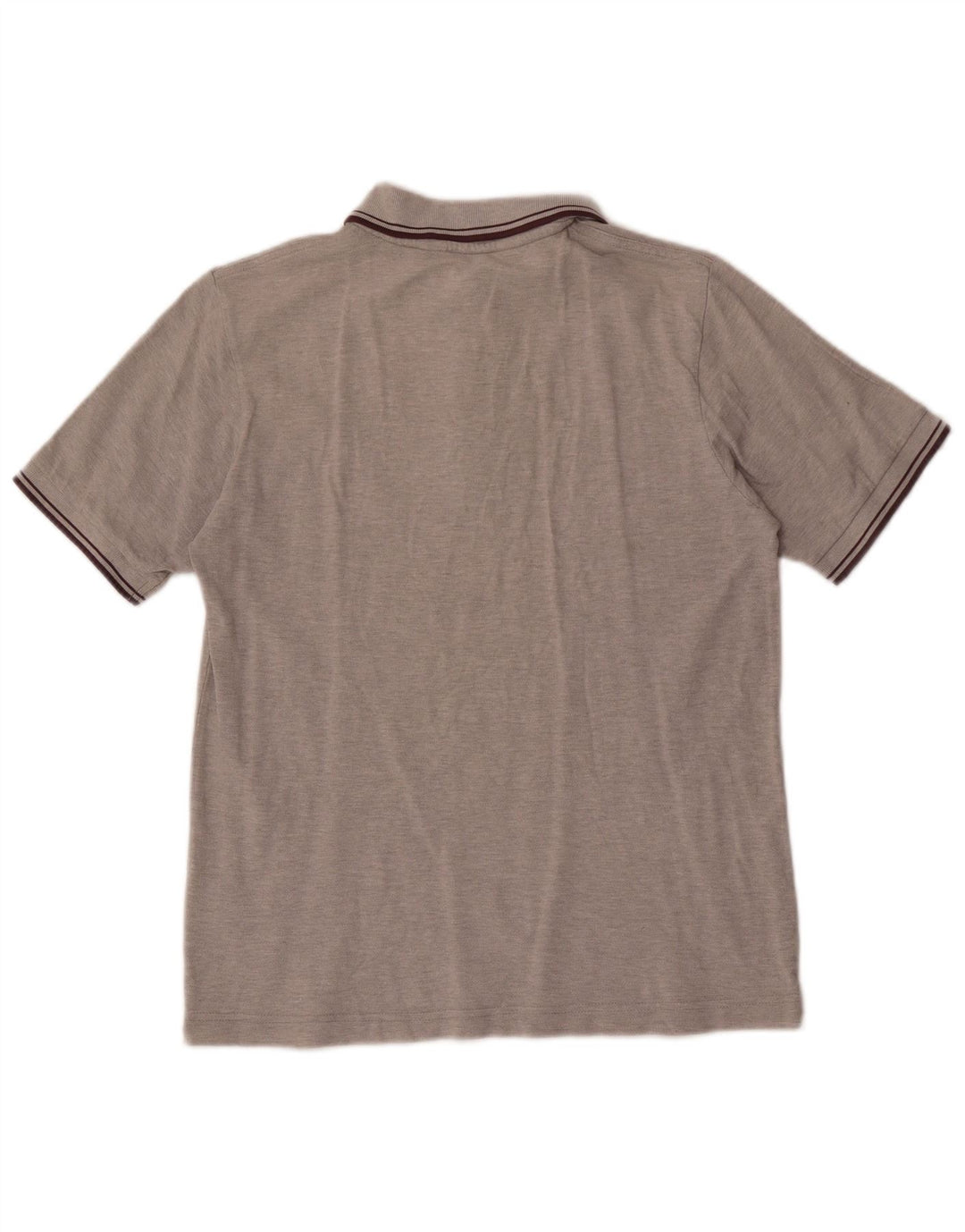 Kappa Mens Polo Shirt Small Grey Flecked Cotton