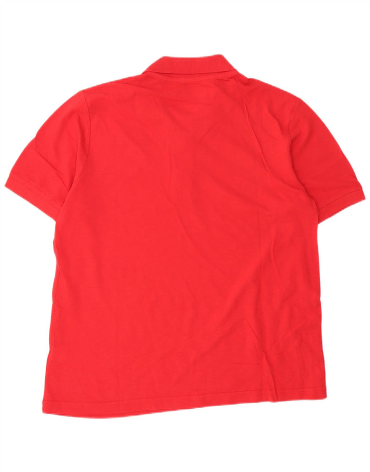 Kappa Mens Polo Shirt Large Red Cotton