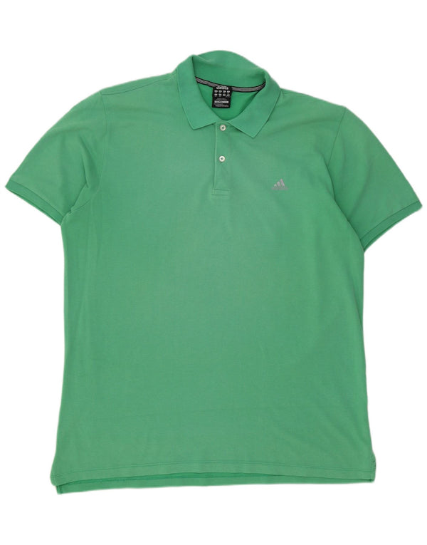 Polo Adidas Clima 365 da uomo 3XL in cotone verde