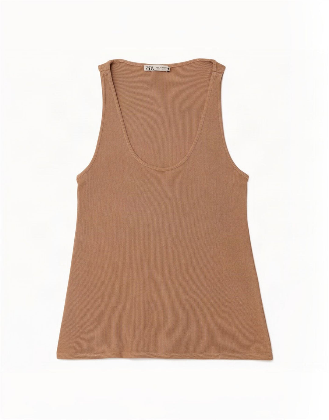 Zara Damen Weste Top UK 10 Small Beige