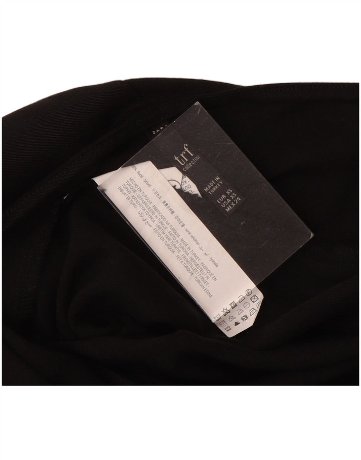 Zara Womens Jumpsuit UK 6 XS Black Lyocell