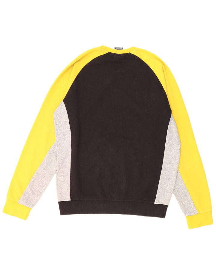 Champion Mens Graphic Sweatshirt Jumper Medium Black Colourblock