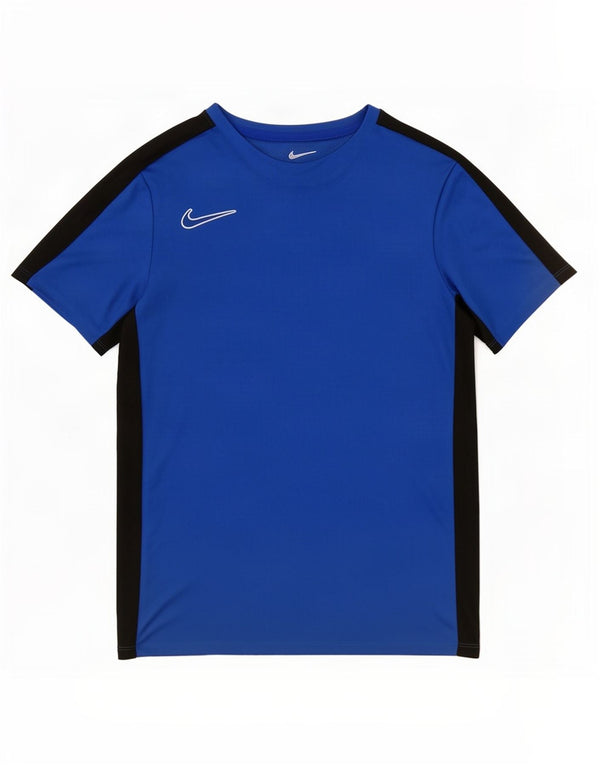 T-shirt da ragazzo Nike Dri Fit Top 13-14 anni XL Blu Colourblock in poliestere