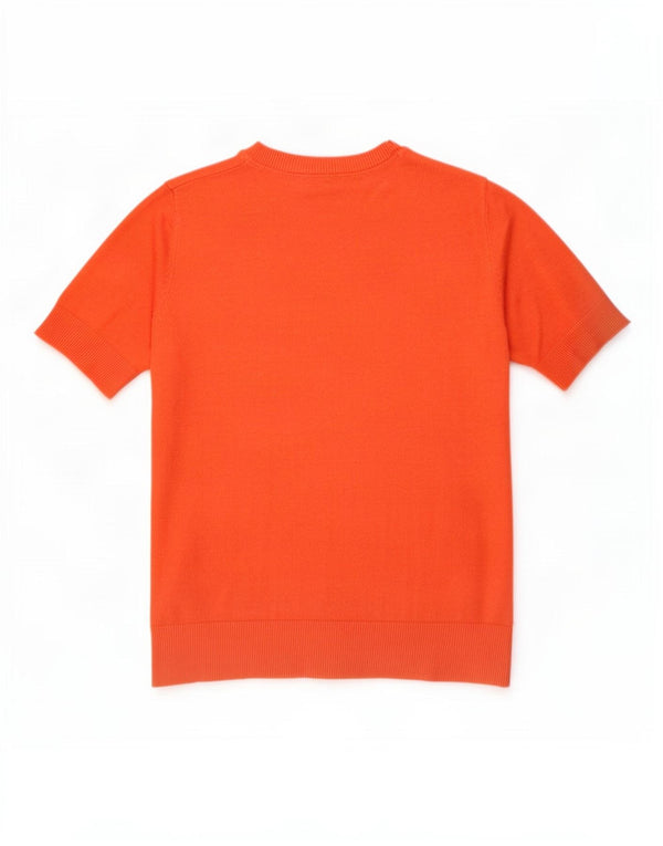 Marks & Spencer Damen-Pullover mit Rundhalsausschnitt, Gr. 12, mittelorange