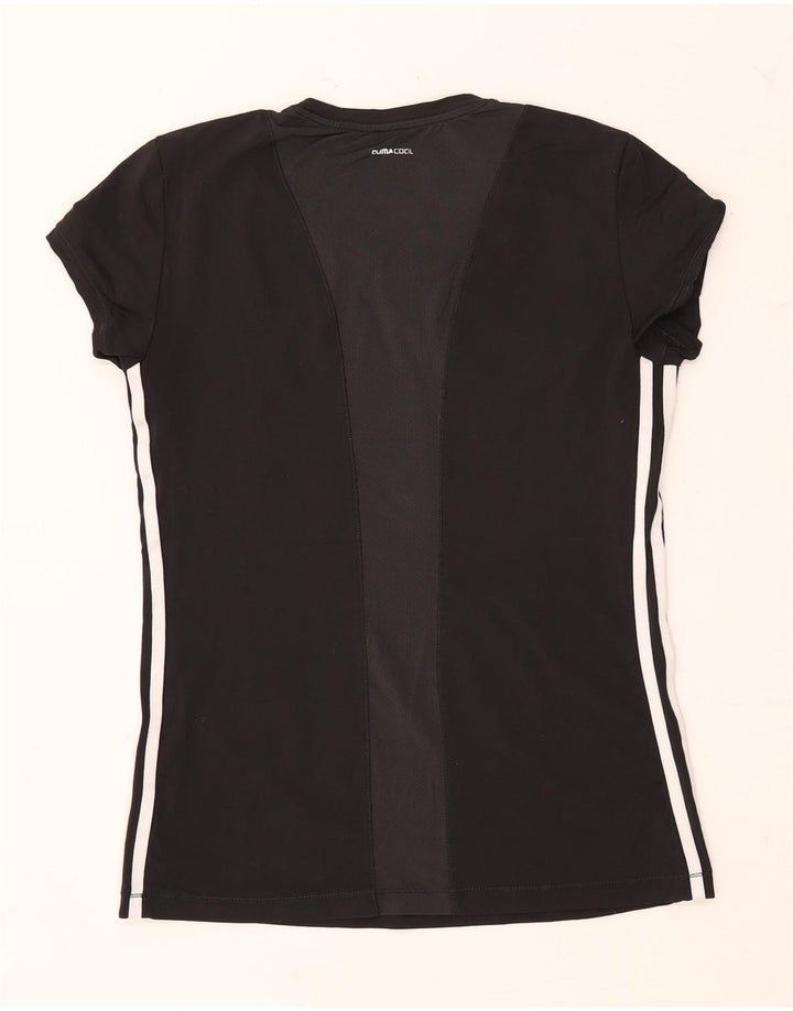 ADIDAS Womens Climacool T-Shirt Top UK 12/14 Medium Black
