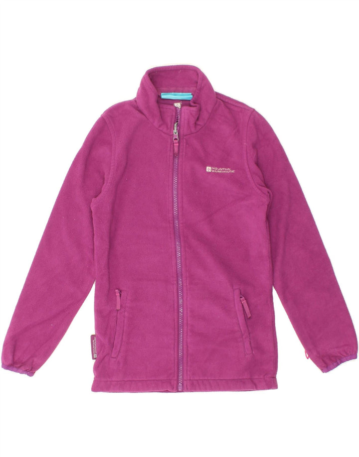 MOUNTAIN WAREHOUSE Girls Fleece Jacket 9-10 Years Purple Polyester Vintage Mountain Warehouse and Second-Hand Mountain Warehouse from Messina Hembry 