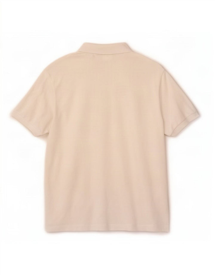 Lacoste Mens Polo Shirt Size 3 Small White Cotton