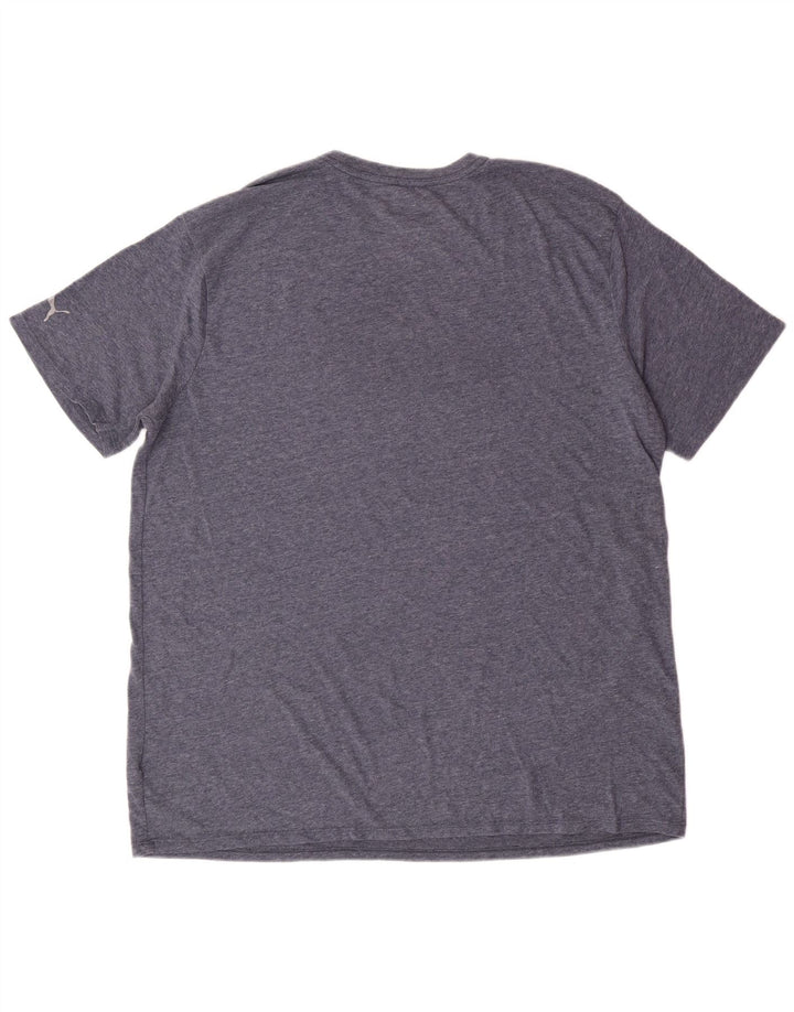 PUMA Mens Graphic T-Shirt Top XL Blue