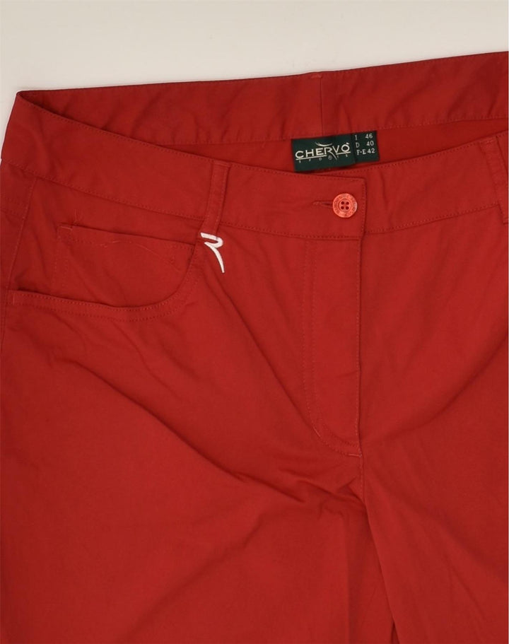 CHERVO Womens Casual Shorts IT 46 Large W32 Red | Vintage Chervo | Thrift | Second-Hand Chervo | Used Clothing | Messina Hembry 